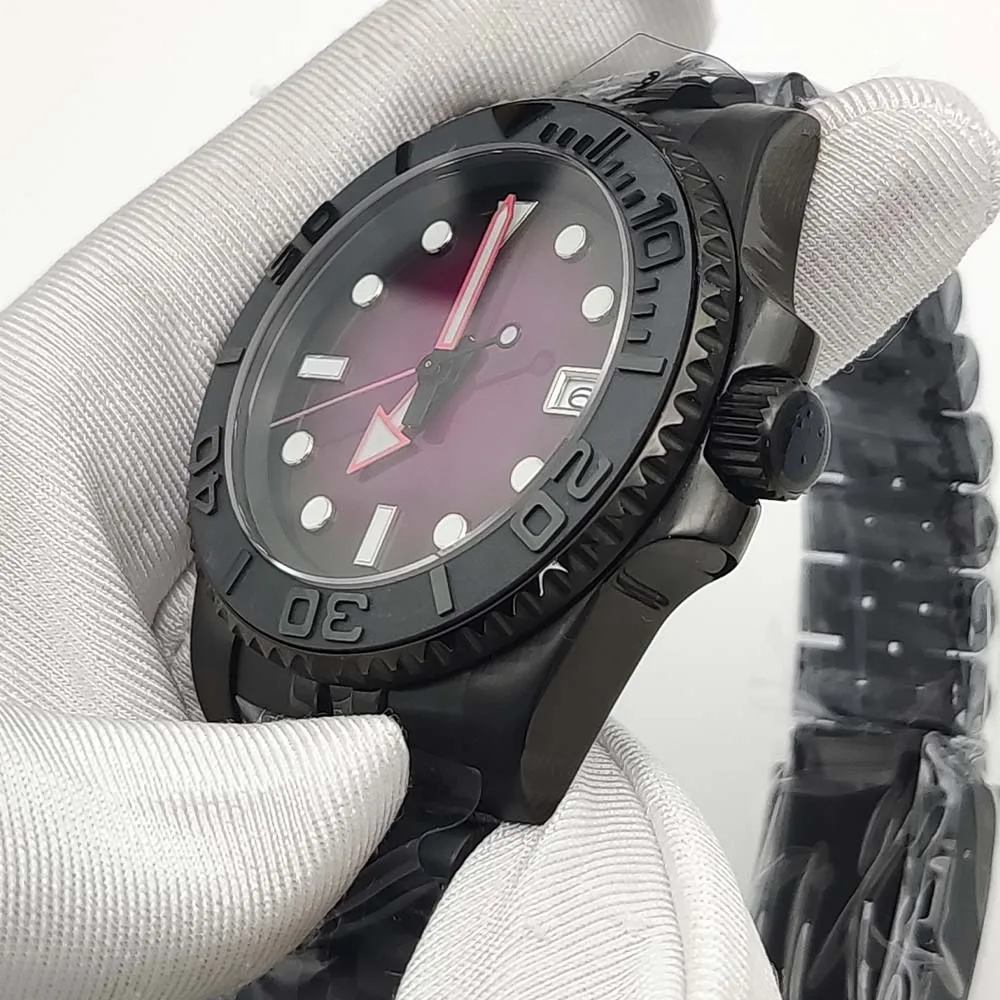 التلقائي ساعات آلية للرجال موضة التدرج اللون ساعة...