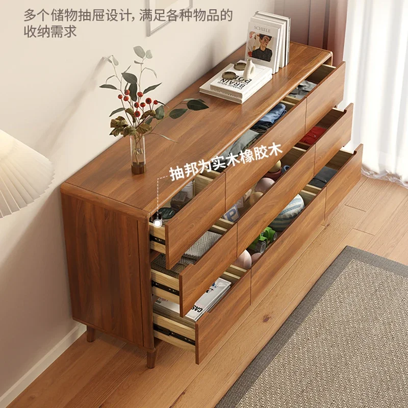 Solid Wood Drawer Sideboard Cabinet Chest Bedroom Storage Display Living Room Cabinet Kitchen Furniture Muebles De Cocina