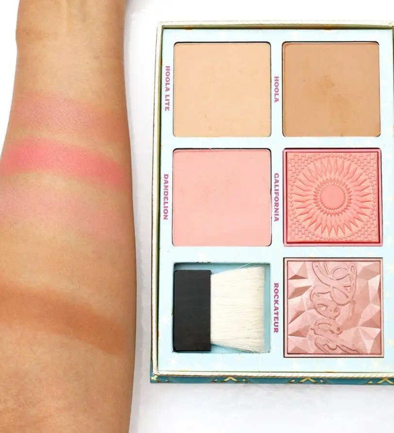 

brand Face blusher Palette makeup Bar Cheek Bronzer Kit Palette With Brush on Makeup peach Cosmetics for face