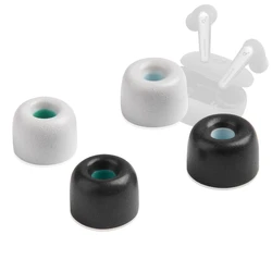 Premium Memory Foam Ear Tips - Noise-Reducing, Anti-Drop Design (4-Pack) - L-2Pairs (Gray)