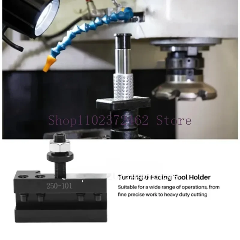 250-101 2PCS Quick Changing Tool Post High Carbon Steel Durable CNC Turning Lathe Tool Holder Boring Milling Cutter Bracket