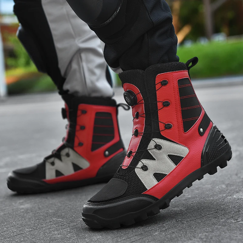 Bicycle Professional Protective Wear-resistant Comfortable Riding Mid-calf Speed Boots Professional Off-road Motorcycle motorcycle boots