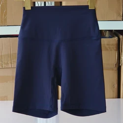 High Waist Slim Fit Women's Sports Shorts - Butt Lift Yoga & Running Activewear - S (Navy Blue)