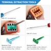 JRready ST6308 DT Connector Kit in 2,3,4,6,8,12 Pin with Solid Terminals，NEW-DT2 Crimper Equivalent to Deutsch HDT-48-00Crimper 5