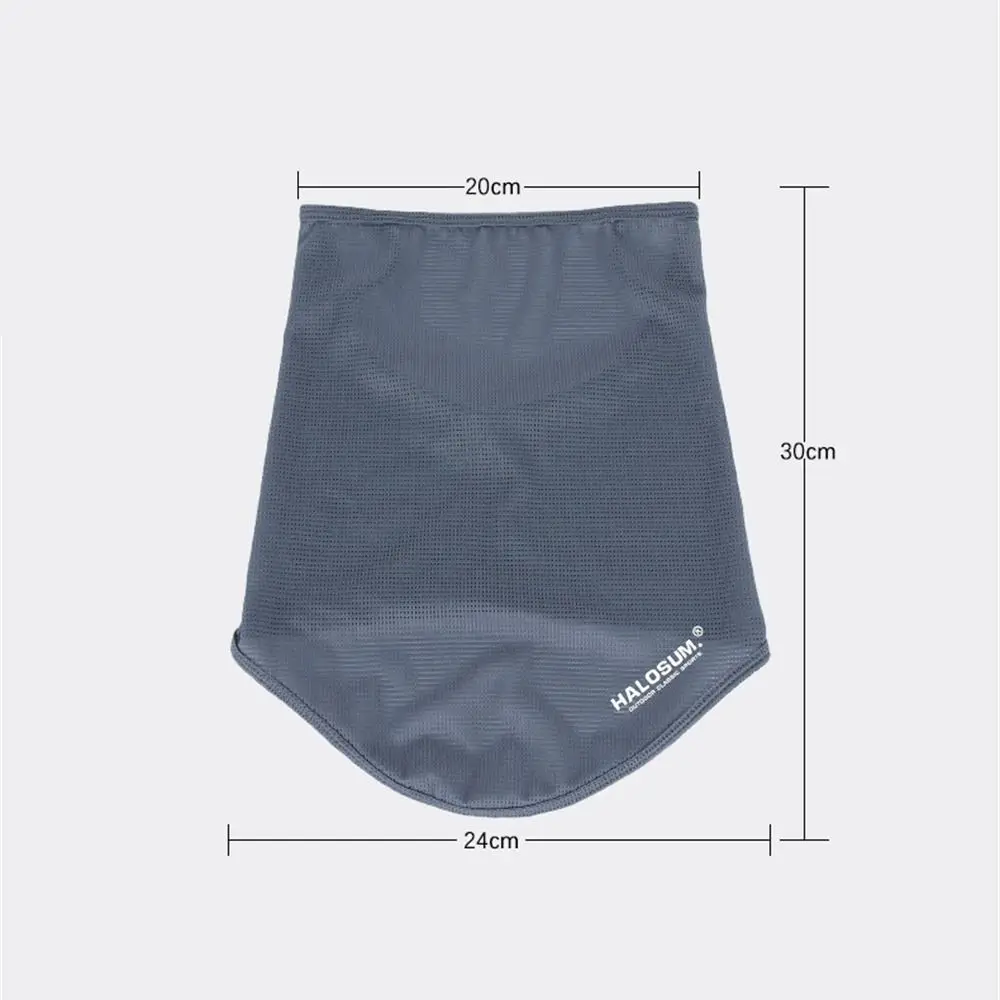 Riding Face Mask Breathable Ice Silk Cycling Mask Sun Protection Face Cover Neck Gaiter Men Women Elastic Hang-Ear Ridin_voghion.com