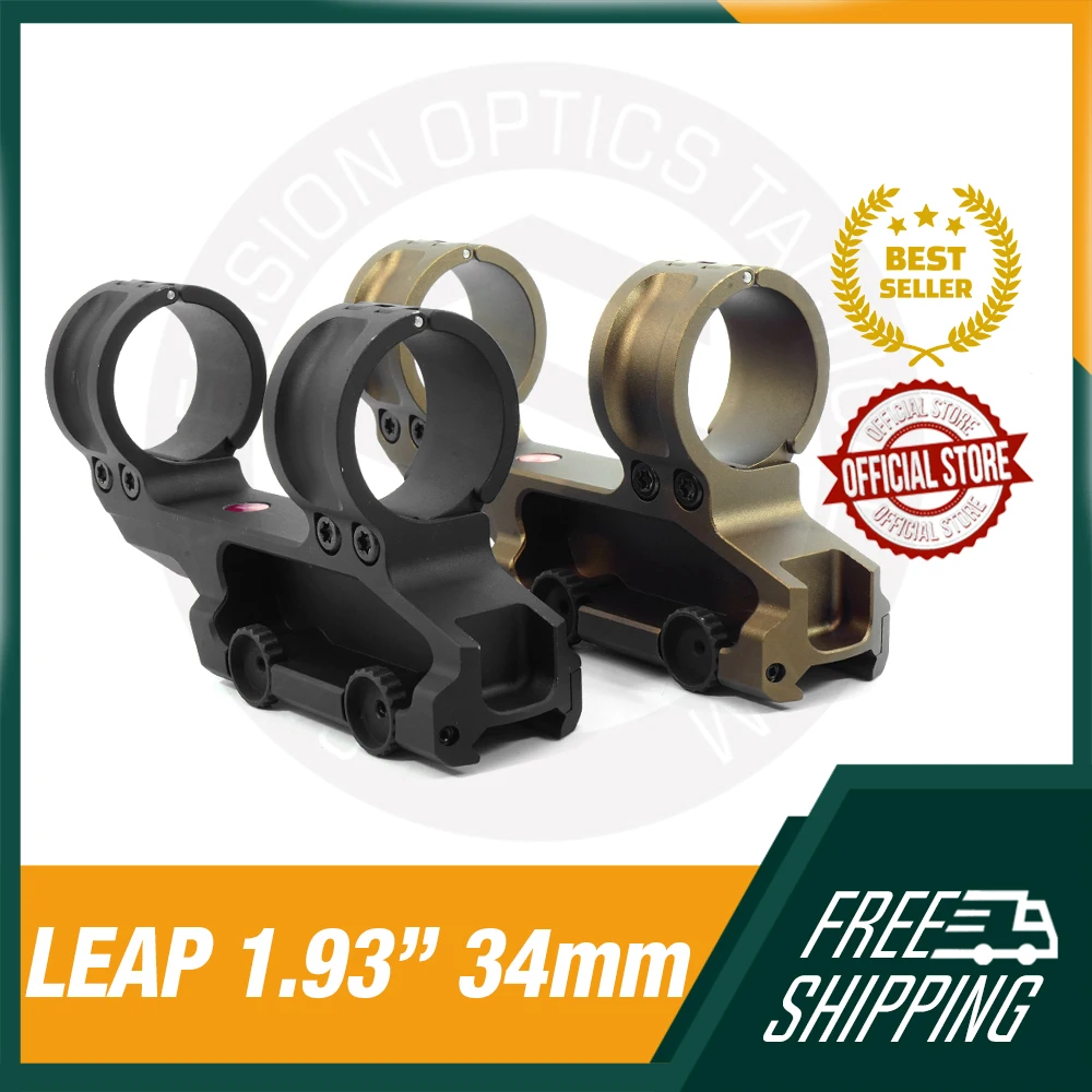 

SPECPRECISION Tactical LEAP 07 34mm Ring Size 1.93" Centerline Height Black/FDE Scope Mount For 34mm Tube Riflescope