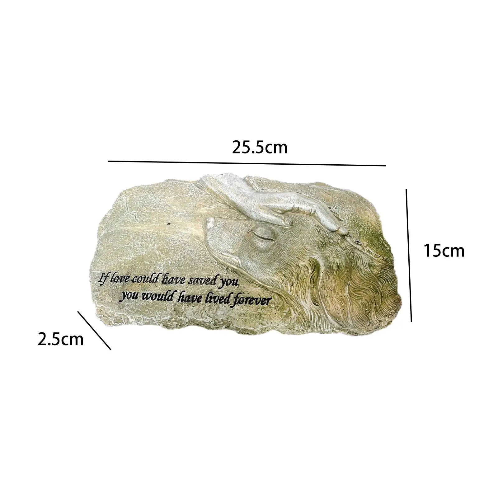 Memorial plaque dog headstone weather resistant indoor outdoor loss of dog gift