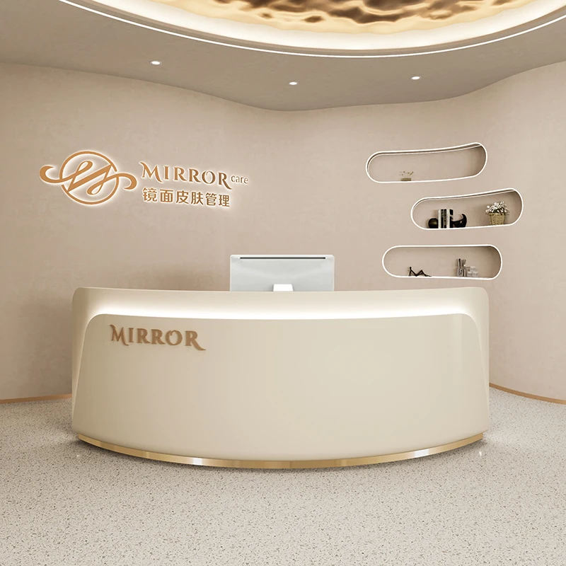 Lectern Beauty Salon Reception Desk Stand Cash Supermarket Barbershop Register Reception Desk Banco Bureau Meuble Bar Furniture