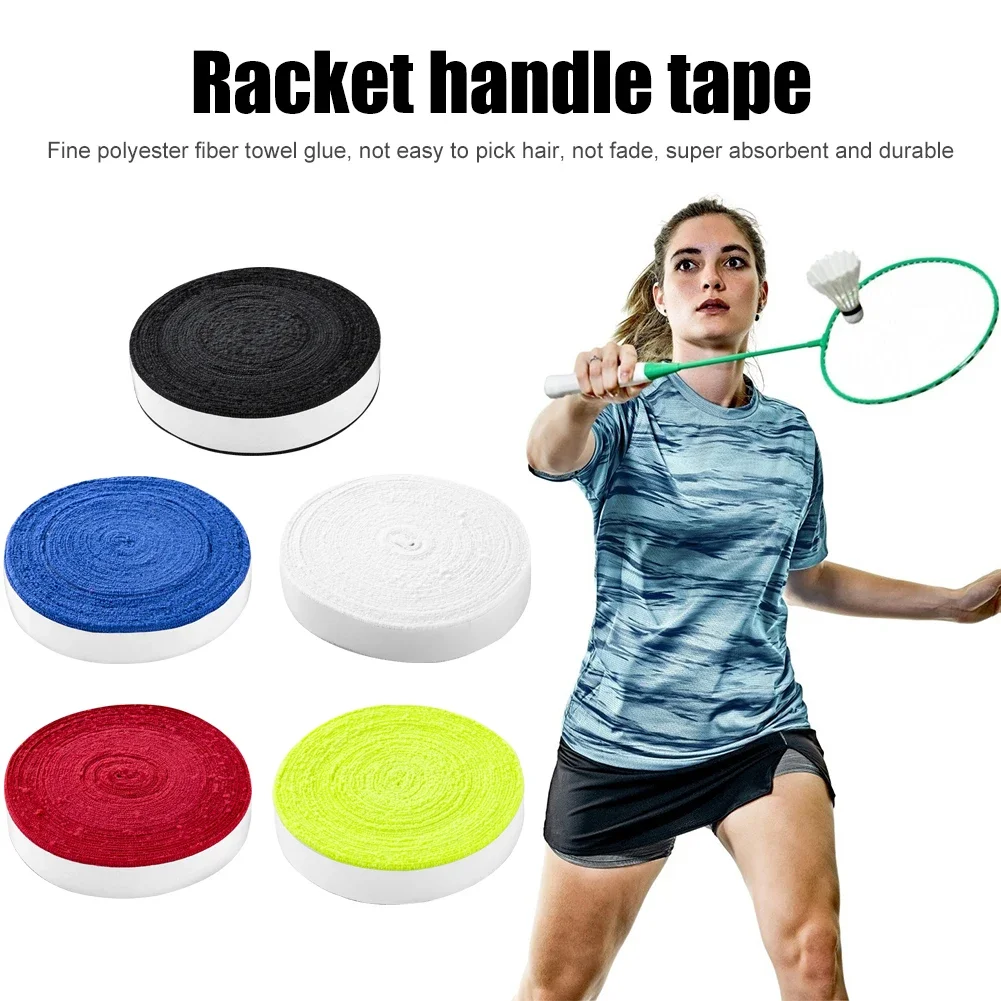 Badminton Tennis Racket Overgrips 10m 3cm Wide Anti Skid Microfiber Racket Grip Super Absorbing Replacement Sports Accessories
