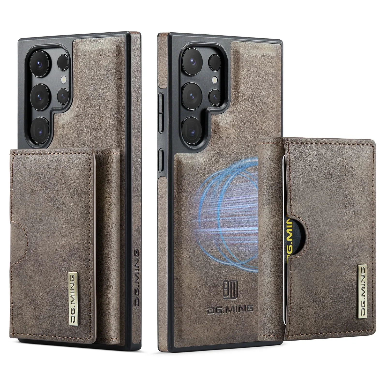 Detachable Magnetic Wallet Case with RFID Blocking and Card Holder