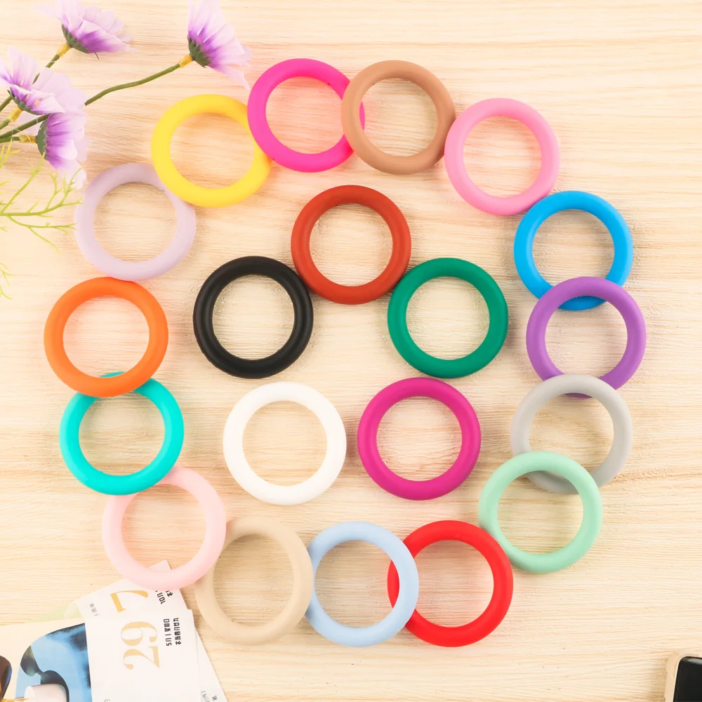 

3-5Pcs 65mm Silicone Ring Round Circle With Hole For Jewelry Making DIY Pendant Handicrafts Wedding Gift Decoration Accessories