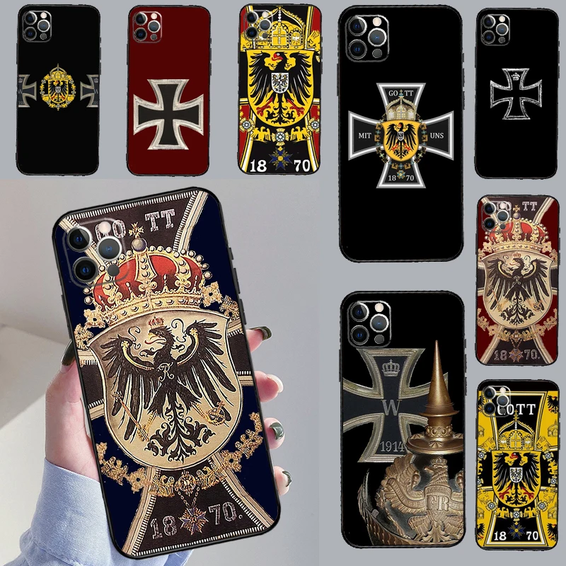 German 1870 Gott mit Uns Iron Cross Phone Case Cover