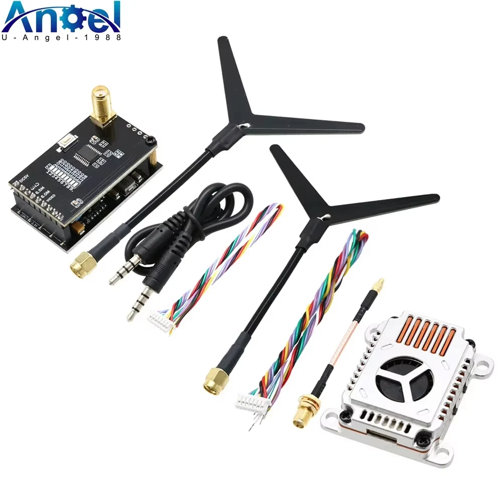 FPV Accessories LST 1.2Ghz 1W-2W 2-8S Switchable VTX Video Transmitter Module 1.2G 8Ch VRX Heat Dissipation Shell For Long Range FPV Drone