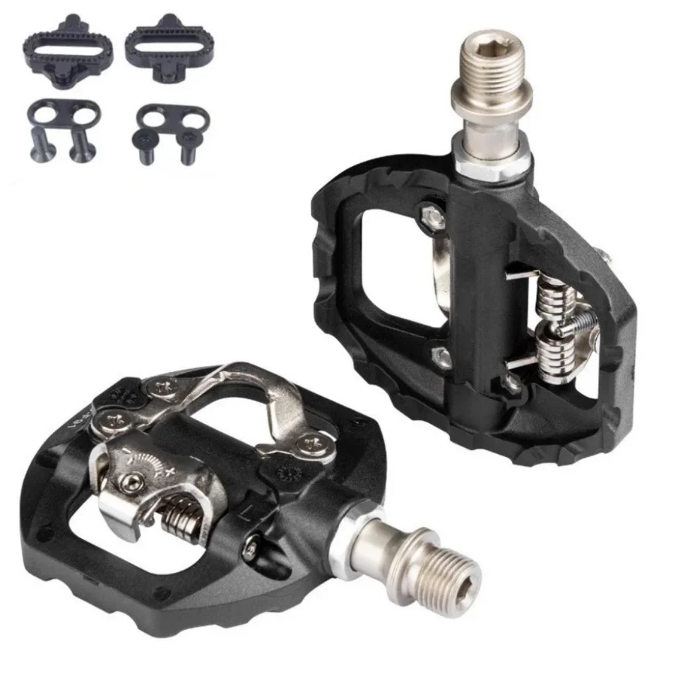 Pedali ENLEE Piatti In Nylon 9/16” – 2 Cuscinetti Sigillati Per MTB, City, Trekking (Coppia)