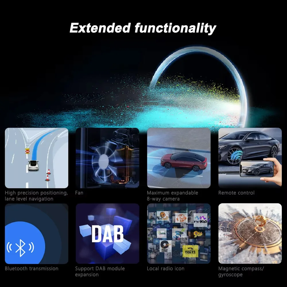 TS18 TS20 7870 8581A Universal 9 10 Inch QLED 2K Screen Android 13