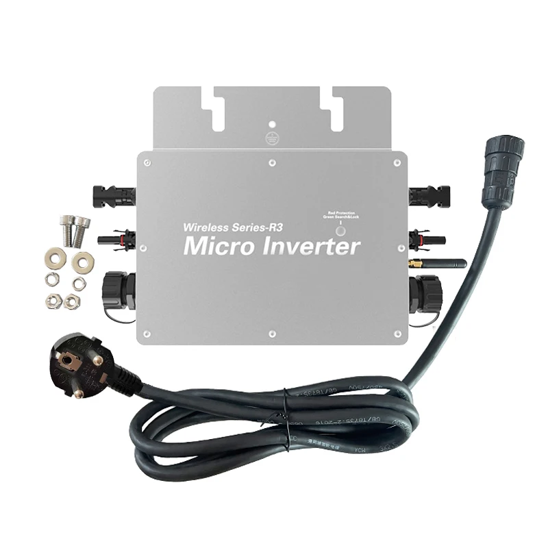Micro Solar Grid Tie Inverter PV 22~60V AC 110V/230V 600W/700W/800W with WIFI Monitor EU Plug