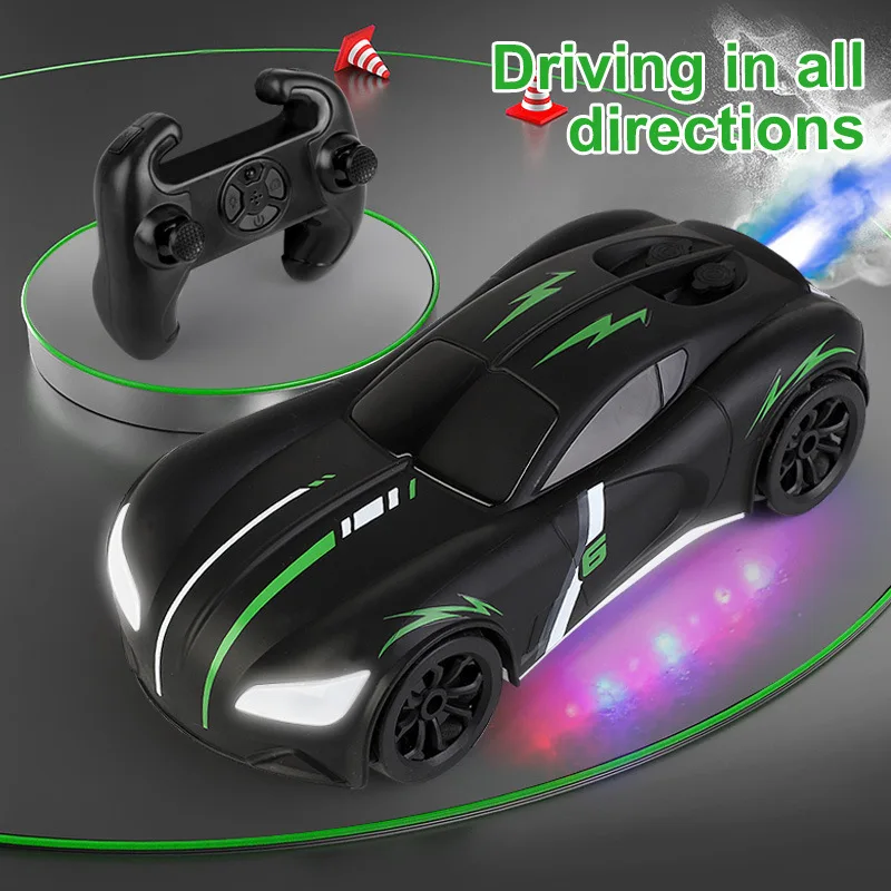 2.4G remote control car gesture induction double spray 360 degree stunt drift car light music car children's Christmas gifts 3
