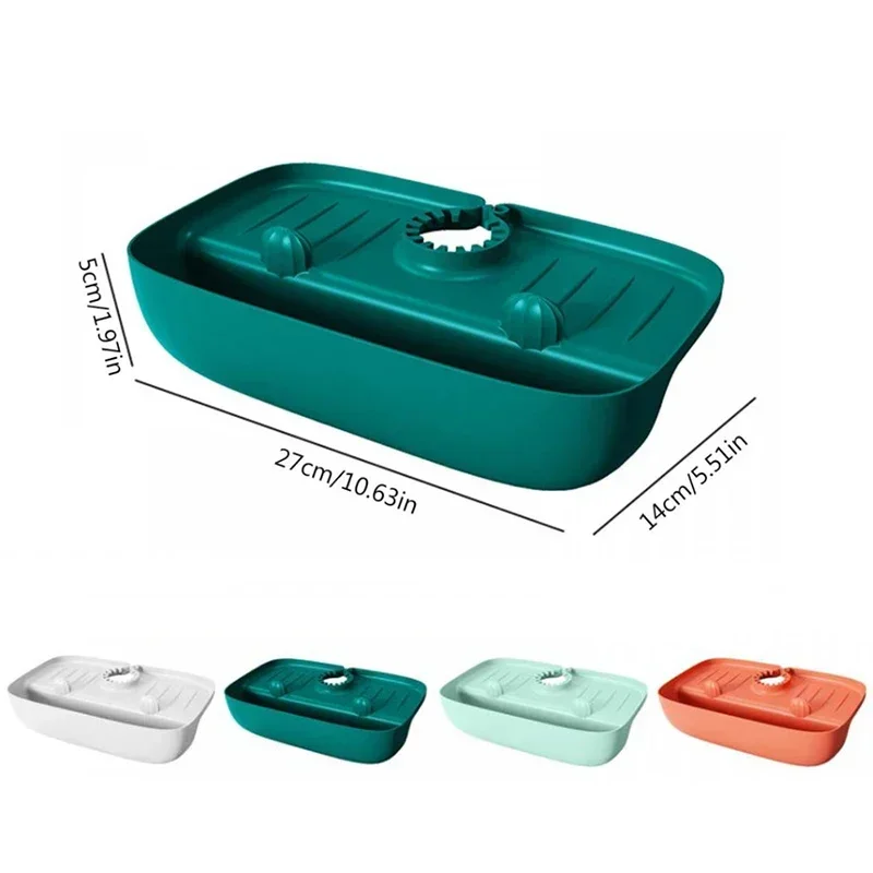Household Silicone Sink Drain Rack Faucet Splash Proof Drain Rack Water Collecting Pad Sponge Rag Steel Wool Gadget Storage Box