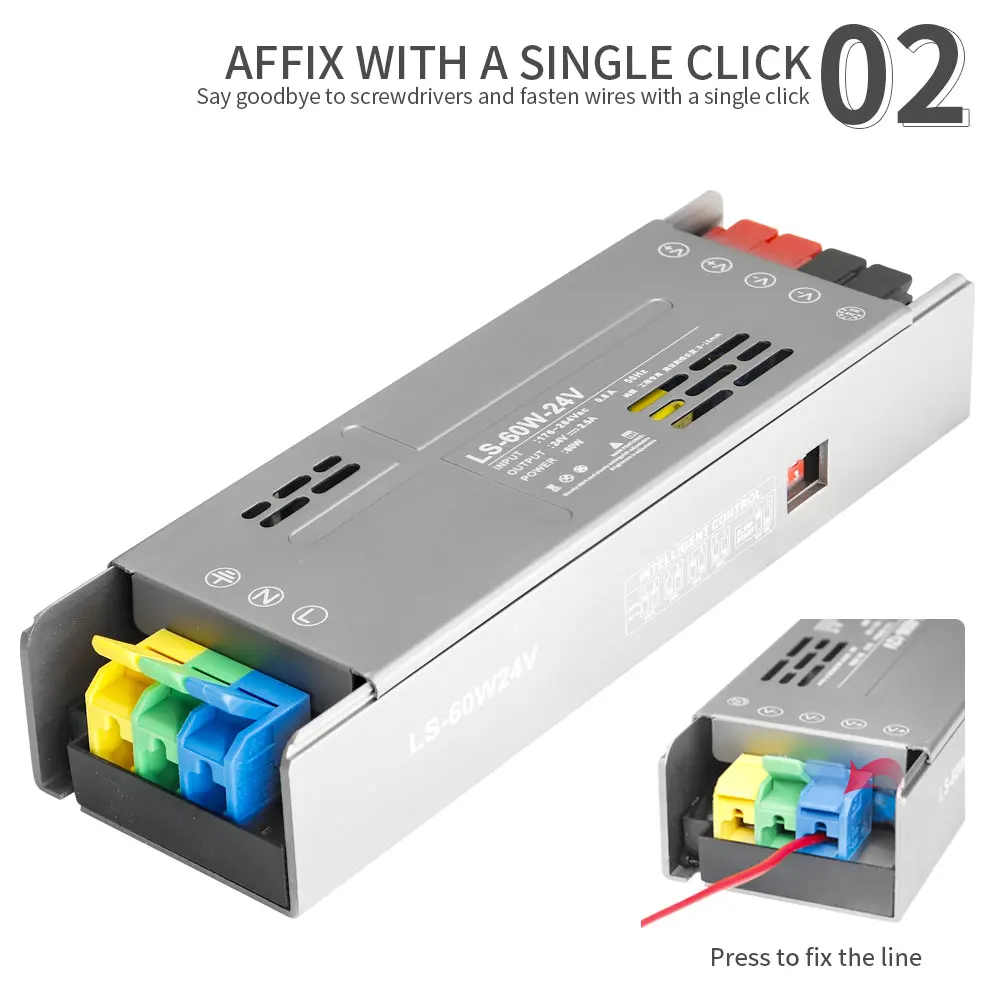 รูปสินค้า แหล่งจ่ายไฟ LED แปลงไฟ AC-DC สำหรับไฟ LED Strip