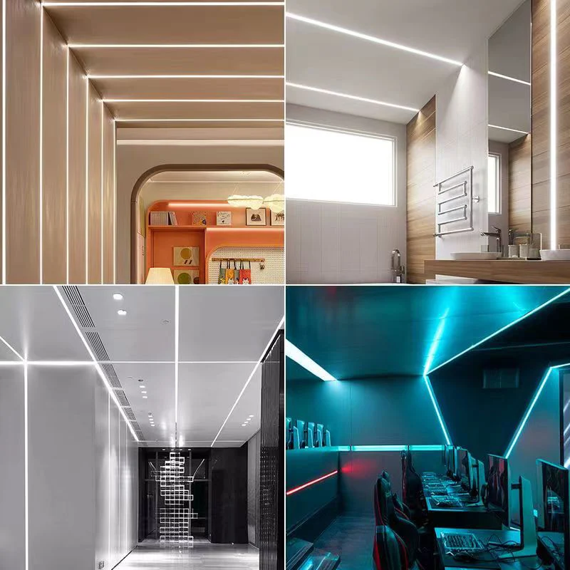 Recessed Hidden Line Light 50cm 2-15pcs Aluminum Profile LED Ceiling ...