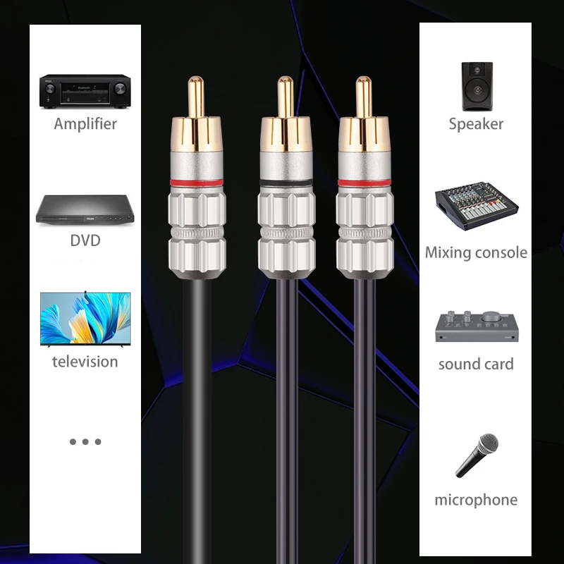   Ŀ Hifi RCA-2 RCA   ̺, DVD TV Ȩ þ ý й Y ̺ ڵ, 1m, 3m, 5m, 8m