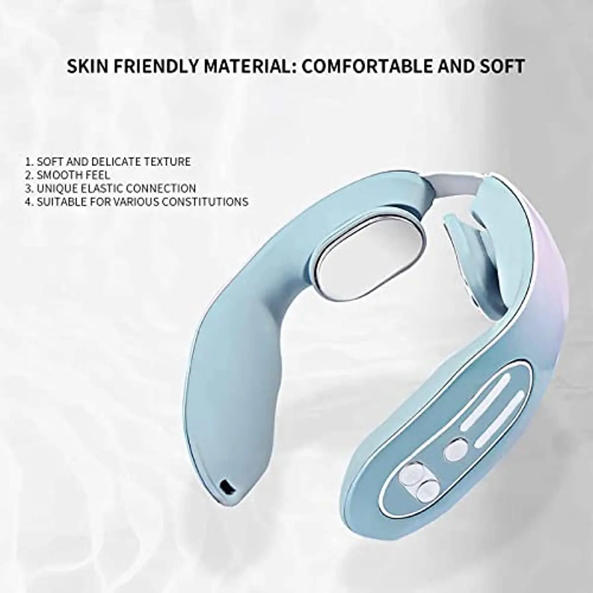 Electric Smart Neck Massager Vibration Pulse Cervical Device USB  Rechargeable Heating Voice Neck Back Massage Pain Relief Relax - AliExpress