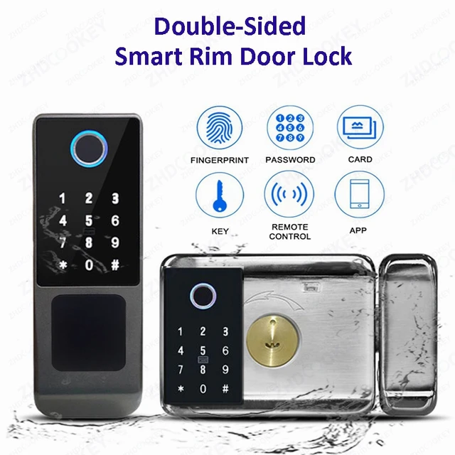 Outdoor Waterproof Tuya Smart Lock with Remote Control IC Card Digital Key-pad Electronic Biometria Security Lock For Gate Door 2