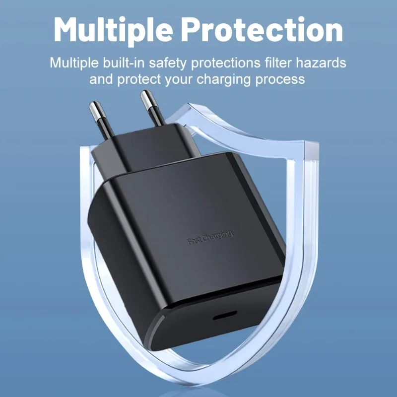 45W PD 3.0 Fast Wall Charger for Samsung Galax -USB-C Power Delivery with Quick Charge 4.0,Compact Travel Plug for S24/Note