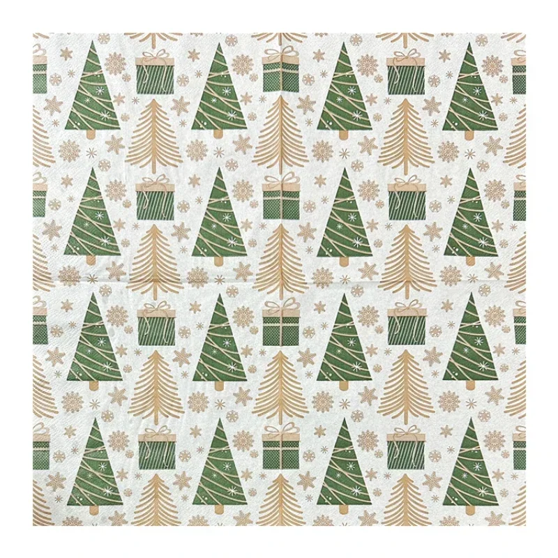 Colorful Christmas Tree Napkins 20 Pack
