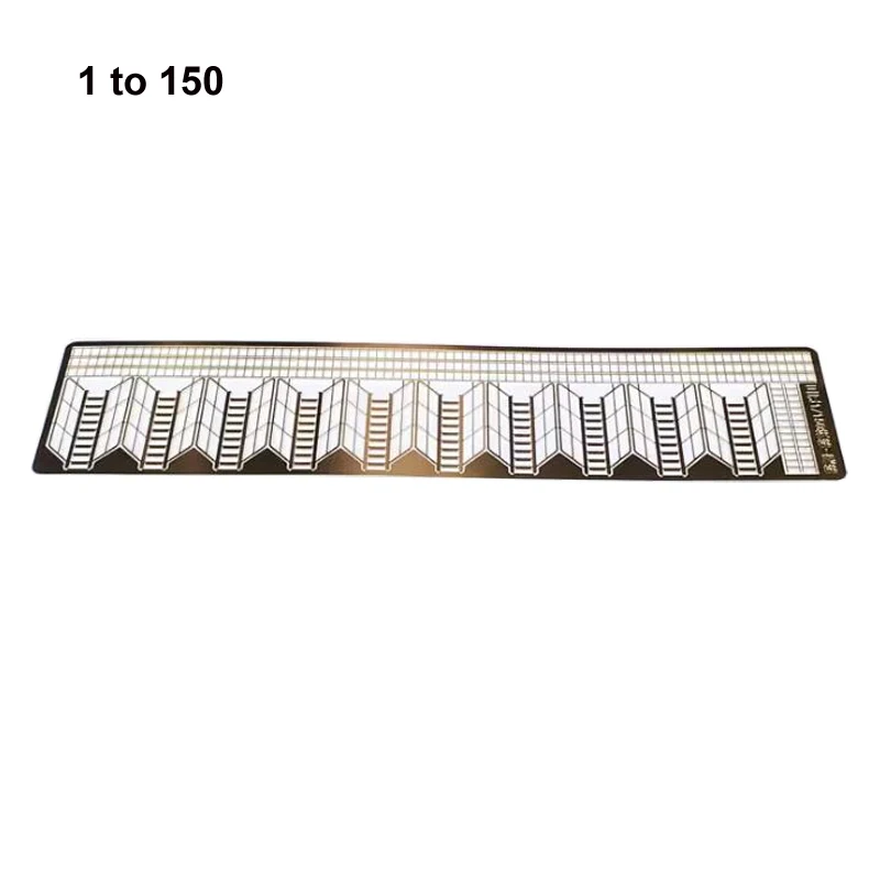 1Set Simulated Model Ship Etching Ladder 1:72 1:100 1:150 1:200 Brass Etched Sheet Micro Stairs for Remote Control Boat Assembly 4