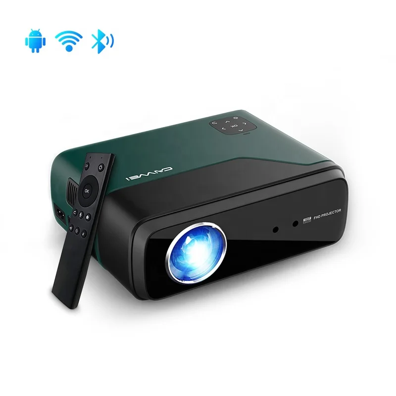 

Caiwei FHD High Brightness Portable Video Projector LCD Home Theater Movie Projector 4K 1080P Smart Android Prjectors