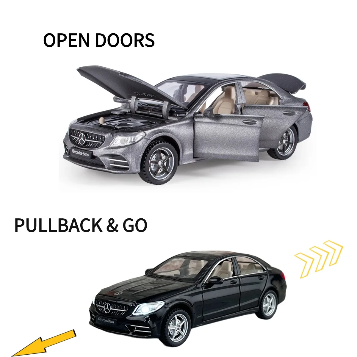 1:32 BMW X5 Pullback Car Toy with Lights Engine Sound, Suzuki Toyota Audi Diecast Car Model Scale Replica Gift Kid Boy Toy 4