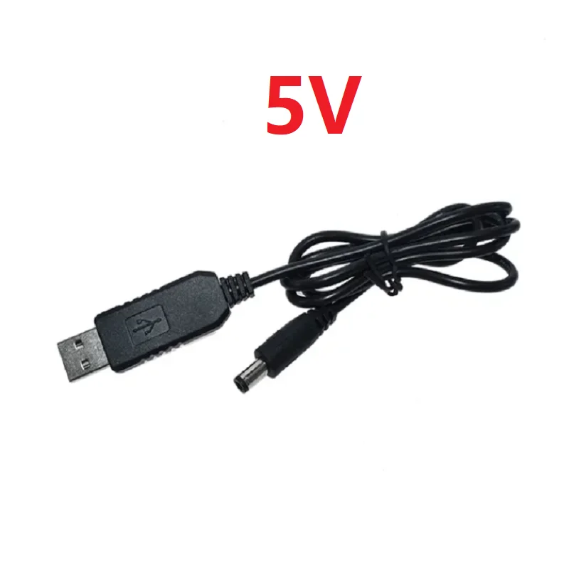 DC 5V DC 9V 12V 케이블 DC 5.5x2.1mm 플러그 USB 전원 부스트 라인 DC 5V에서 DC 9V / 12V 승압 모듈 USB 컨버터 어댑터 케이블
