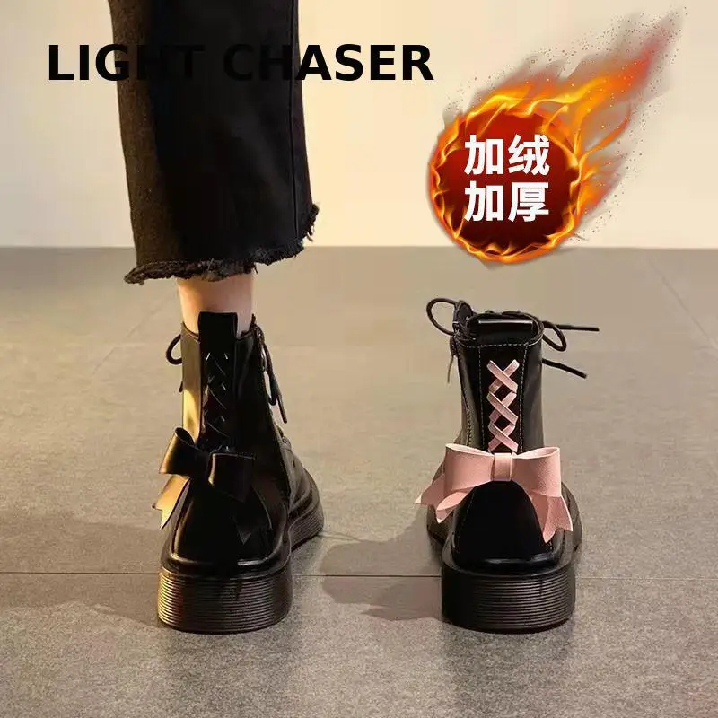 Chelsea Boots Chunky Boots Women Winter Shoes Cow Suede Ankle Boots Black Female Autumn Fashion Platform Booties Women's boots
