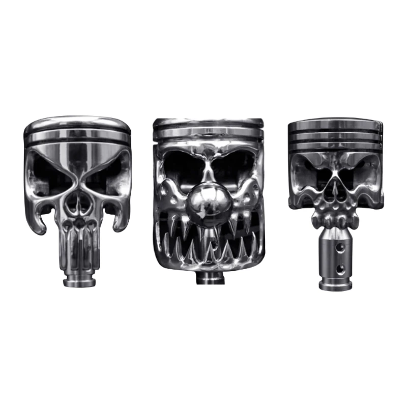 High Quality Motorcycle Piston Knob Stainless Steel Skull Shifter for Gear Lever Dropship