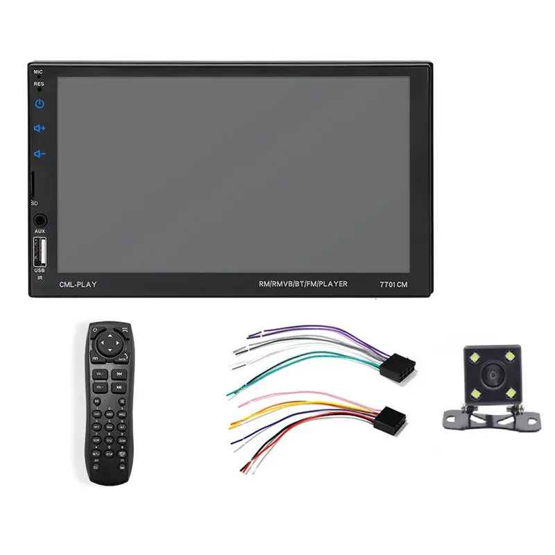

Автомагнитола 2 Din, 7 дюймов, 7701 см, Bluetooth, Usb, камера заднего вида