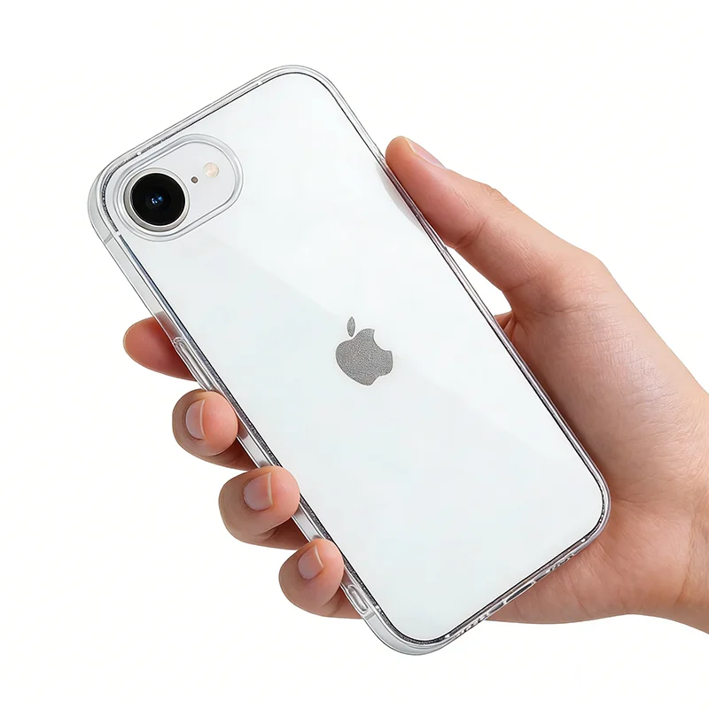 17E 울트라 씬 크리스탈 소프트 케이스 아이폰 17 에어 17E 16 16e 15 14 플러스 13 12 미니 11 프로 맥스 투명 실리콘 백 커버 쉘