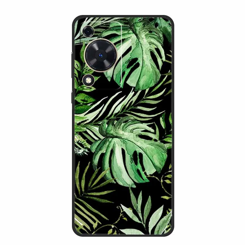 Black Silicone Soft Phone Case with Cartoon Design