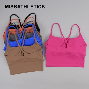 Reggiseno sportivo da yoga per donna, palestra, spalla sottile, con forma di gocciolina d'acqua incrociata, bellissimo reggiseno sexy per allenamento in palestra sulla schiena 1