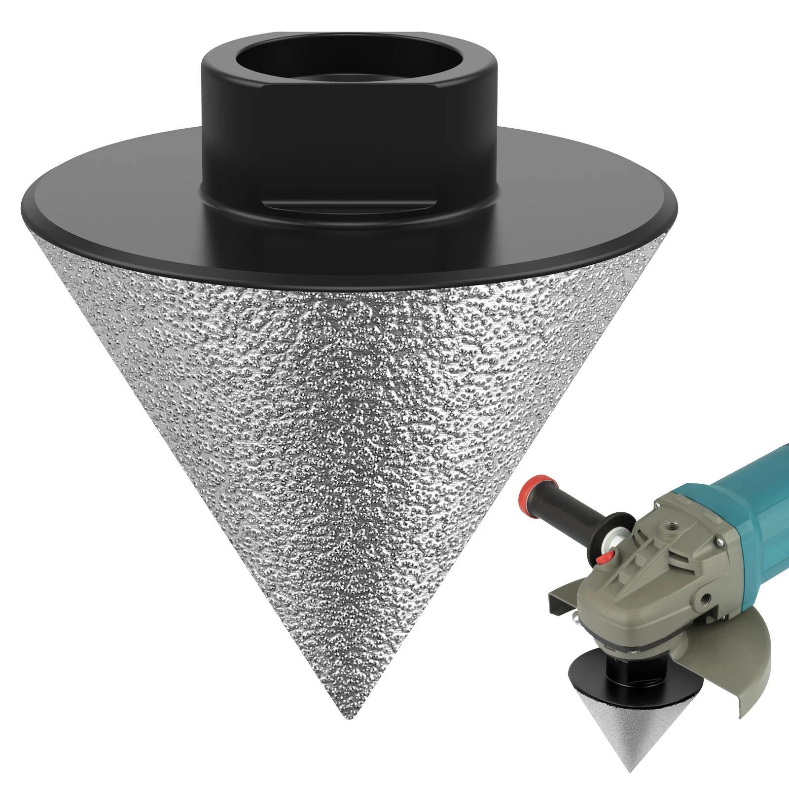 

Diamond Beveling Chamfer Bit Sturdy Countersink Drill Bits Cone Milling Bits Tile Finishing Hole Drill Bits 5/8inch-11 Threads