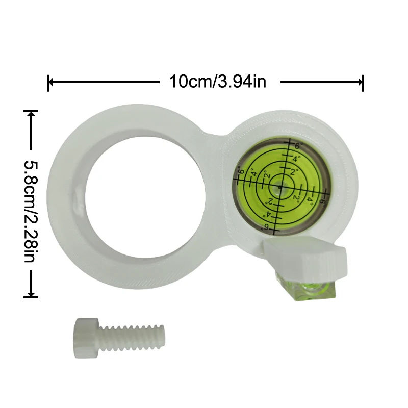 Small Circular Bubble Level Precision Portable Drill Level Round Measuring Layout Tool For Workshop White Mini Spirit Level Accs