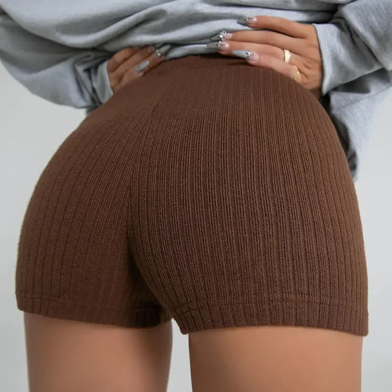 New Fitness Casual Shorts Women High Waist Slim Leggings Sports Hot Pants Yoga Pants Streetwear Women Clothing Summer New
