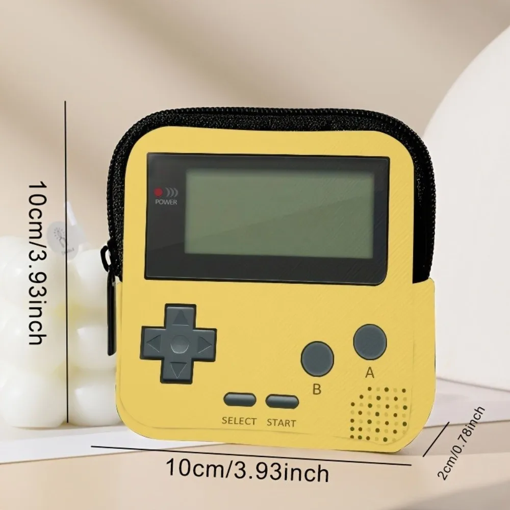 Durable Mini Coin Purse Cat Print Artificial Leather Earphone Bag Portable Waterproof Wallet Friends Gift