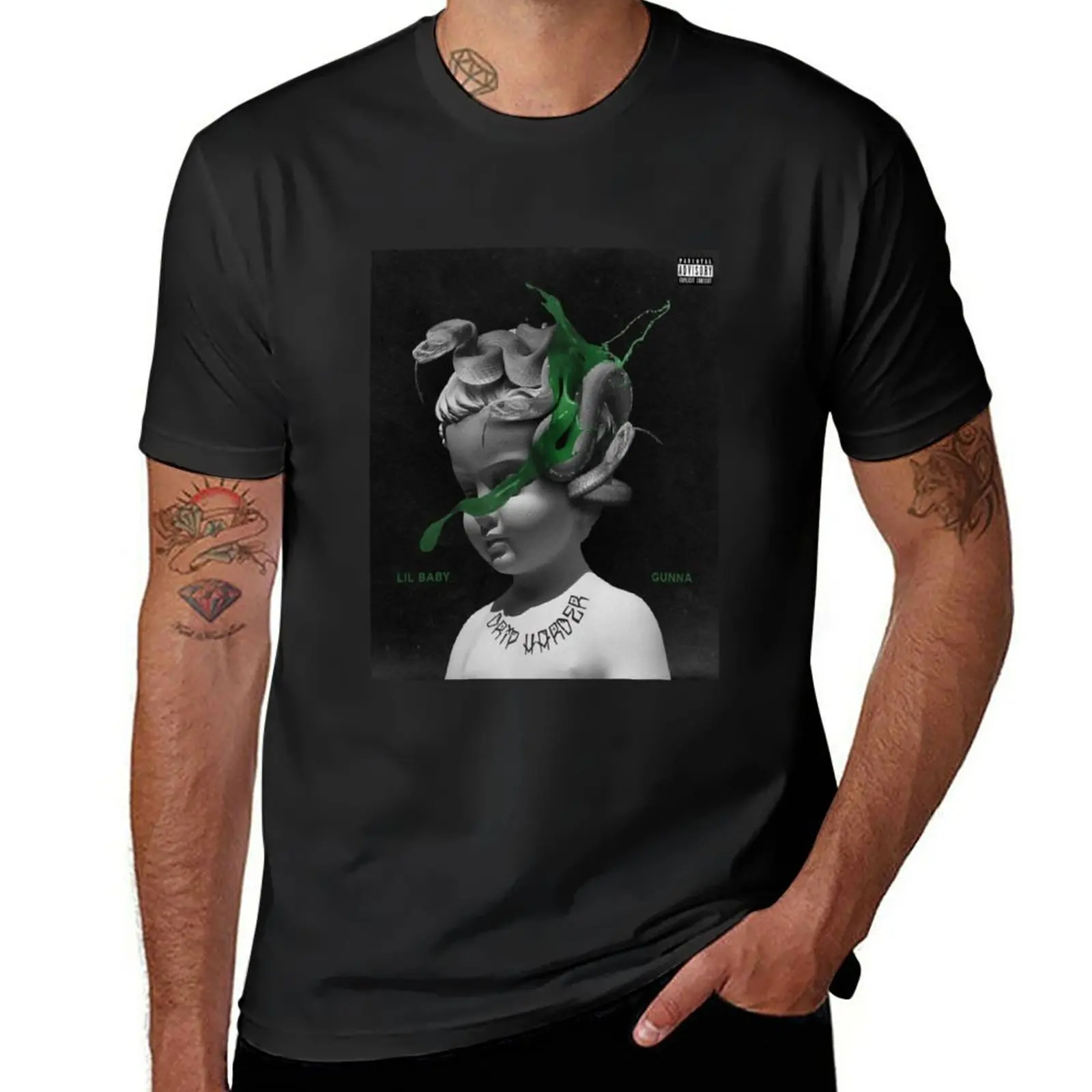 

New DRIP TOO HARD COVER T-Shirt quick drying t-shirt summer top black t-shirts for men