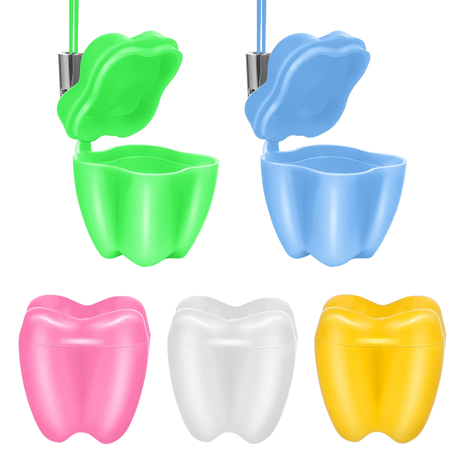 5 Pcs Tooth Saver Baby Necklace Boy Gifts One Piece Lost Teeth Holder Milk Fake 6