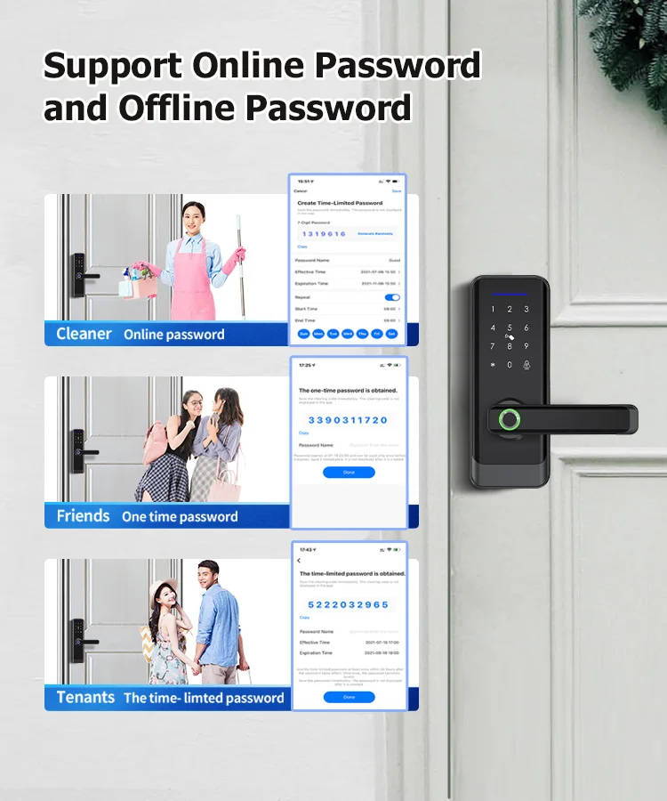 Tuya Wifi Security Protection Waterproof Electronic Gate Remote Control Lock Sma