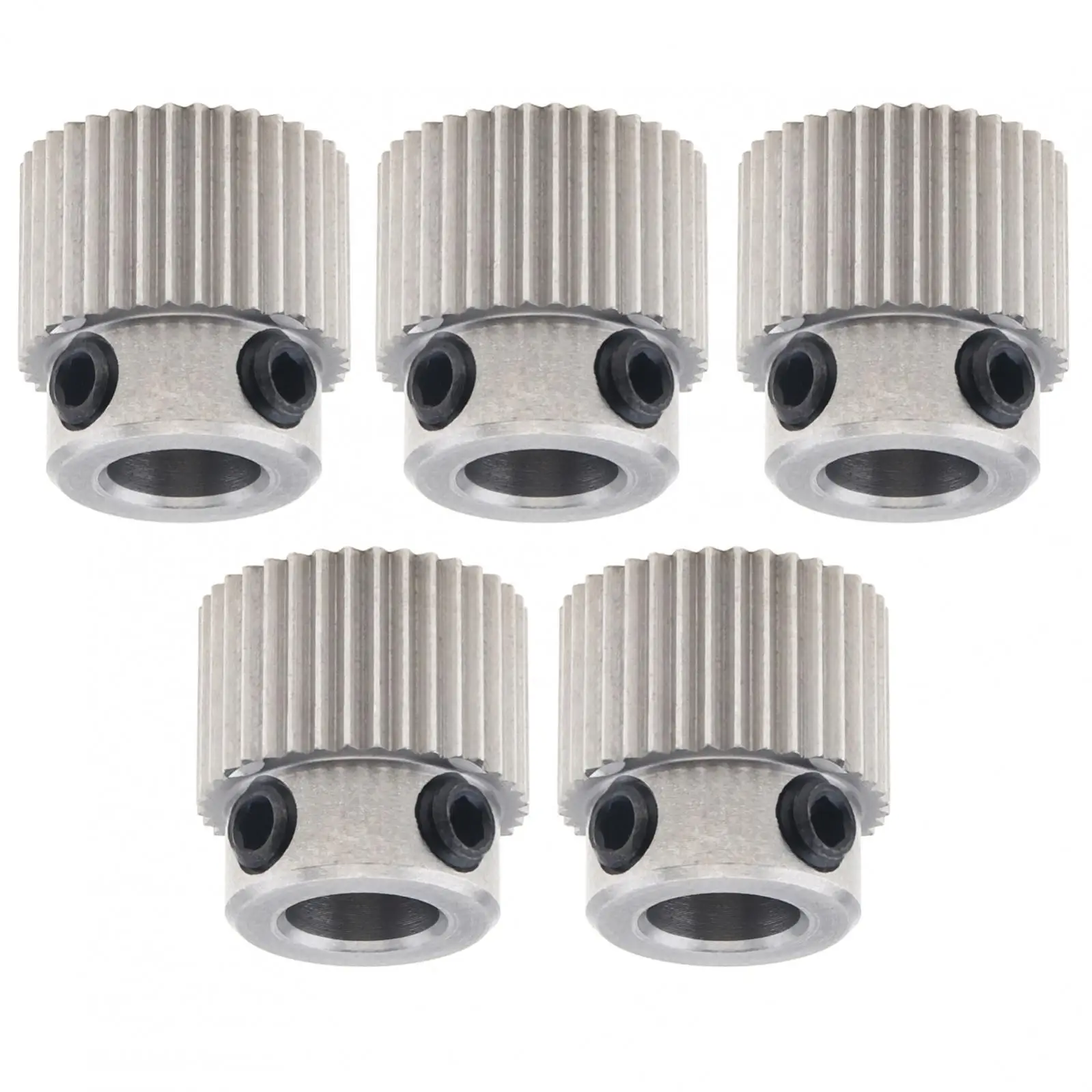 

5pcs 36 Teeth Bore 5mm Stainless Steel Extruder Drive Gears for 1.75mm / 3mm / 3D Printers Filament, MK7 MK8 Extruder Pulley