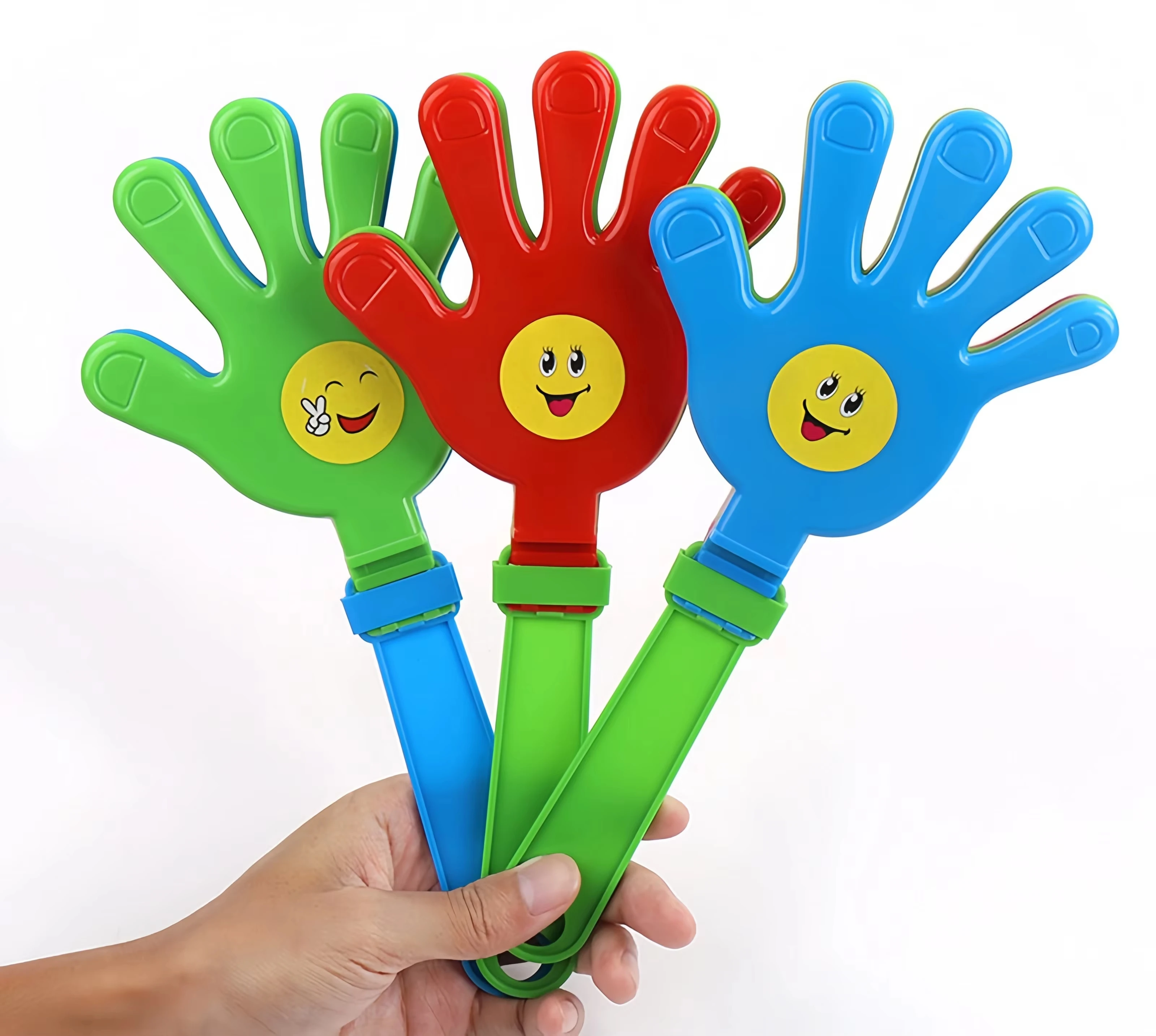 Colorful 28CM Hand Clappers - Decorative Cheering Noise Maker Toy