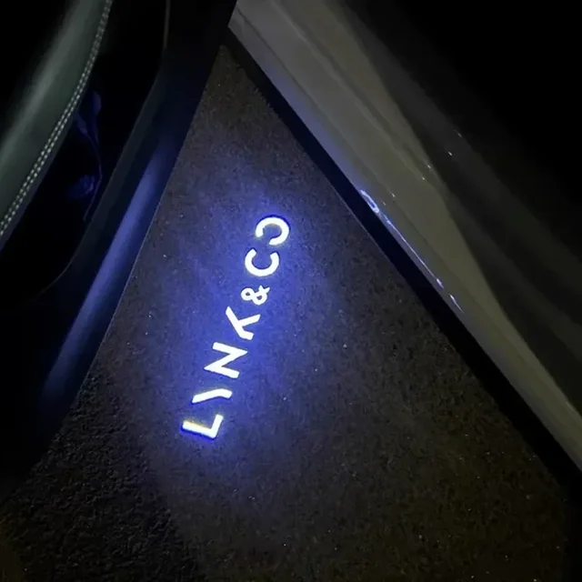 2PCS Car Door Emblem Projector Lights Wireless Welcome Lamp Accessories For Lynk&Co 01 02 03 05 09 1