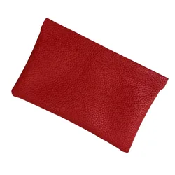 Elegant PU Leather Ultra - thin Wallet - Large Capacity Coin Purse & Card Holder (Red)